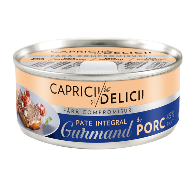 Pate ficat de porc Capricii si Delicii 115 gr